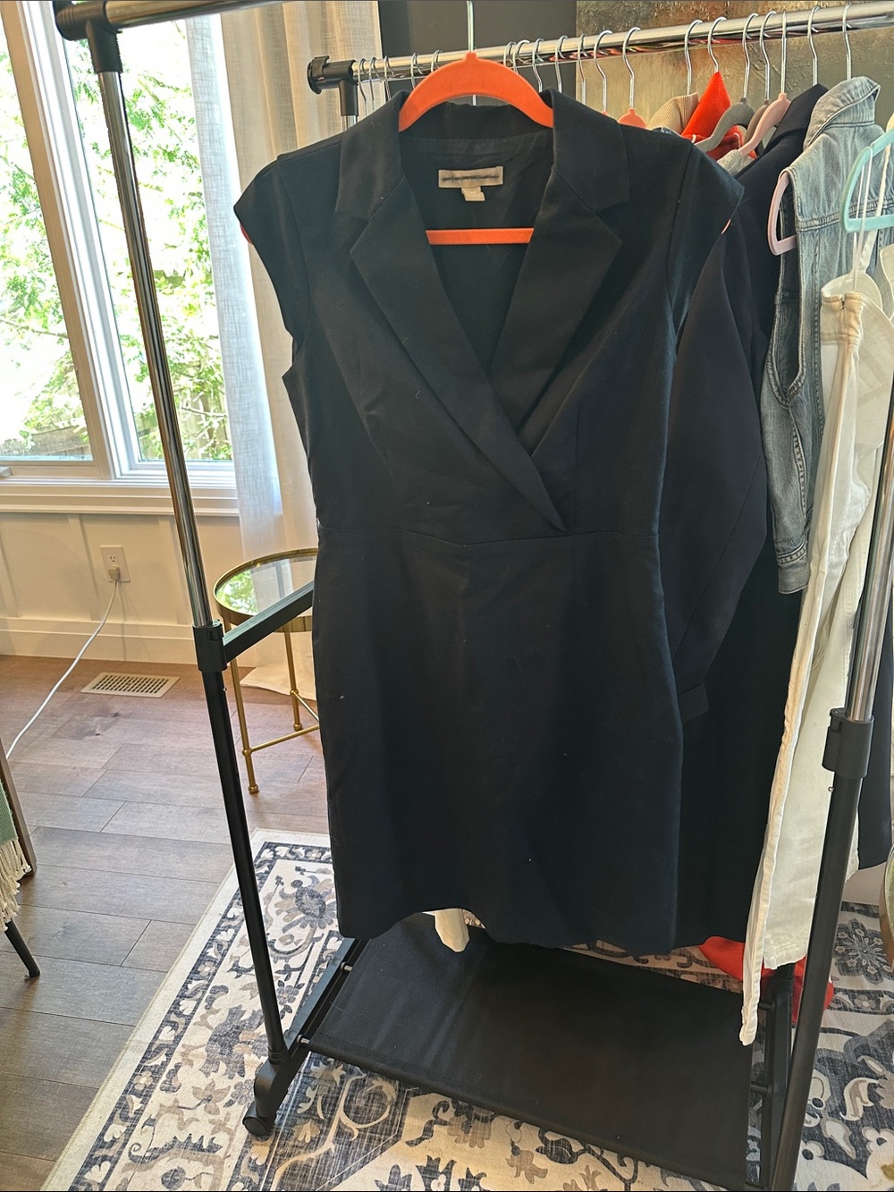 Banana Republic Black Dress with Contrast Hanger Detail
